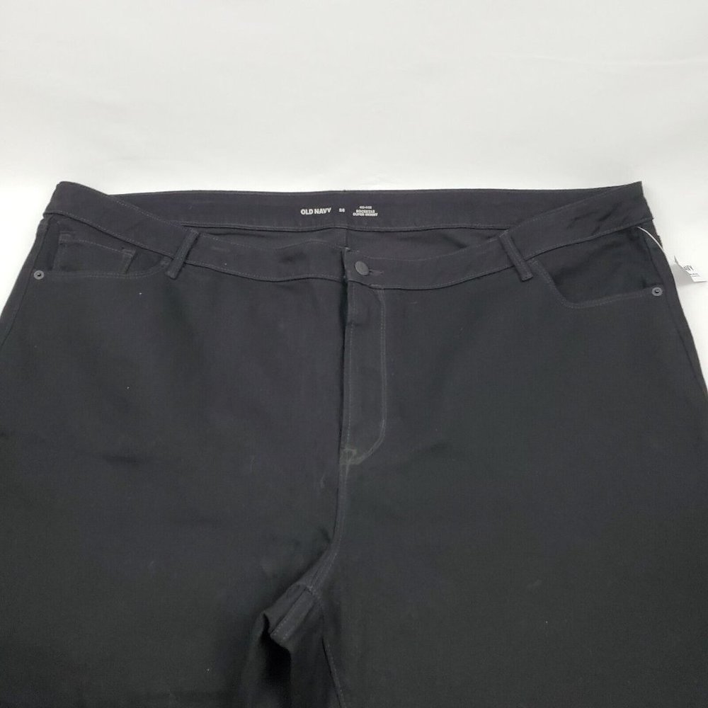 Old Navy Womens Mid Rise Rockstar Super Skinny Jeans Black Size 26-Plus 48X30 - Picture 3 of 8